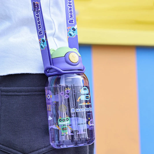 Gourde enfant avec paille