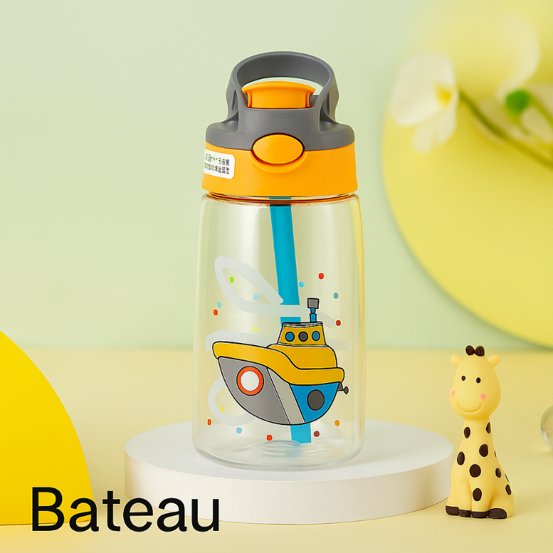 Gourde enfant avec paille