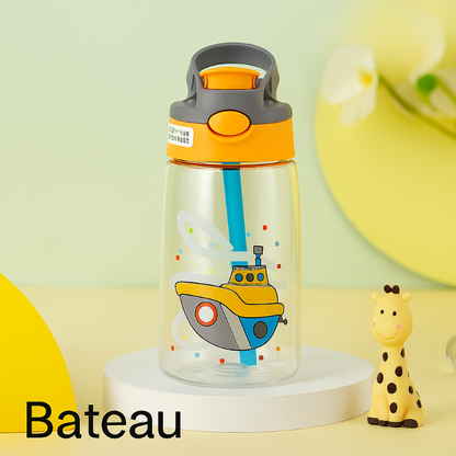 Gourde enfant avec paille