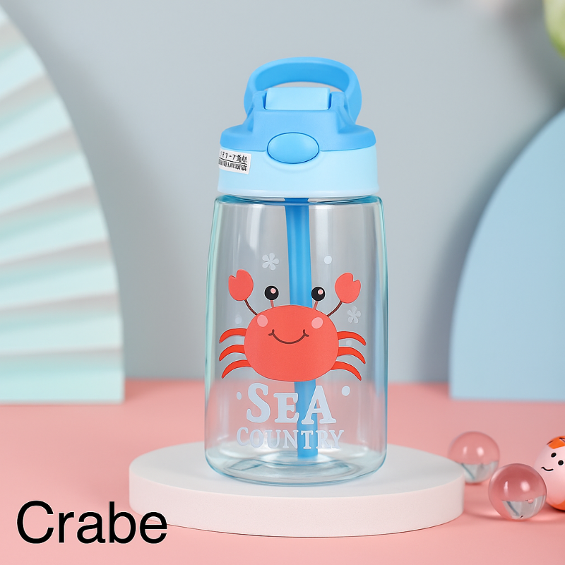 Gourde enfant avec paille crabe