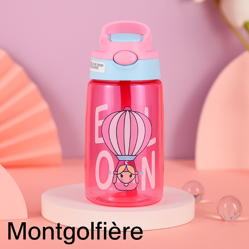 Gourde enfant avec paille