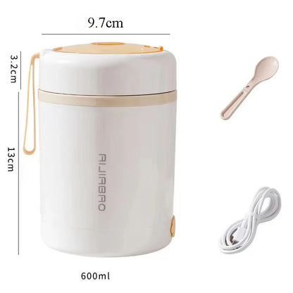 Lunch box chauffante USB blanche