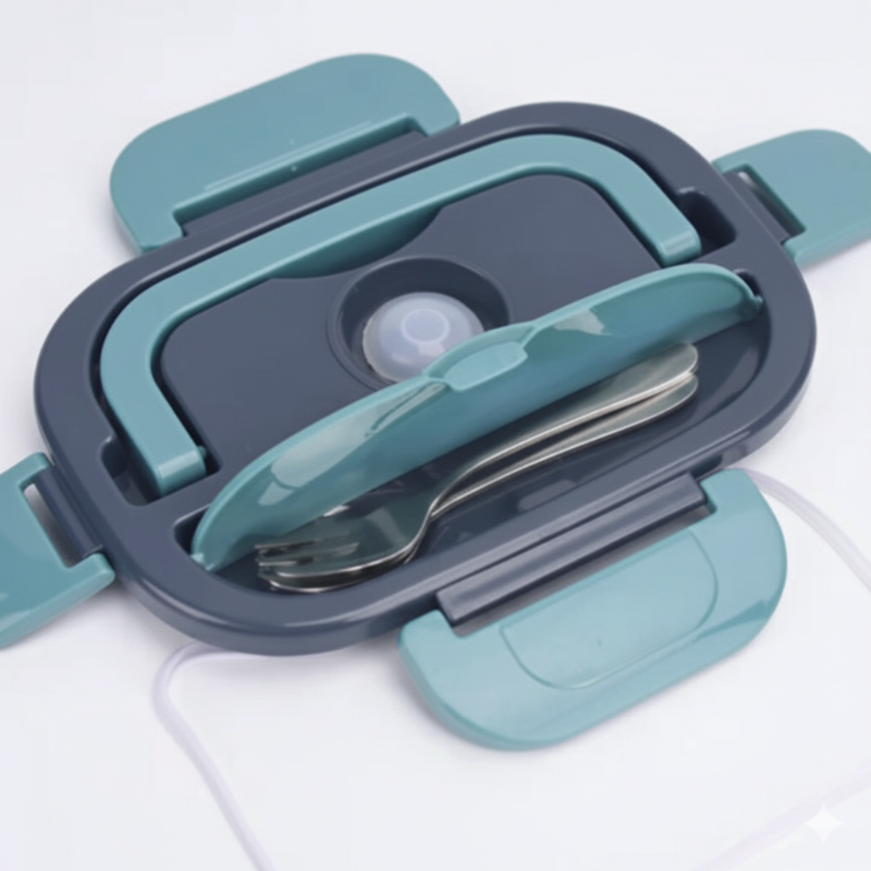Lunch box chauffante électrique avec couvert