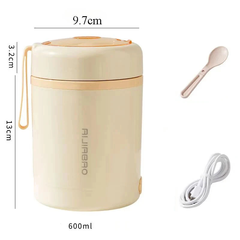 Lunch box chauffante USB beige