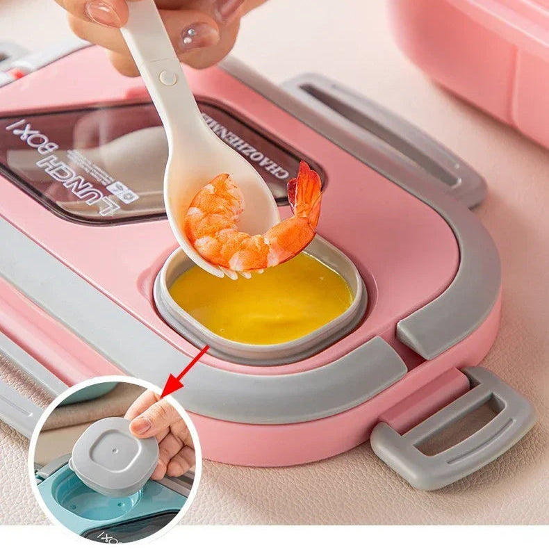 Lunch box compartimentée sauce