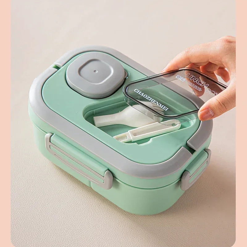 Lunch box compartimentée vert