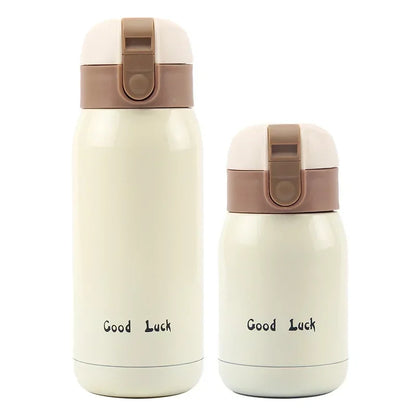Mini thermos inox blanc