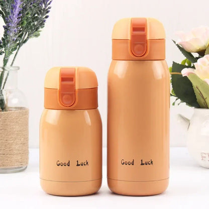 Mini thermos inox orange
