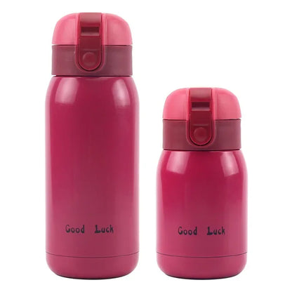 Mini thermos inox rouge
