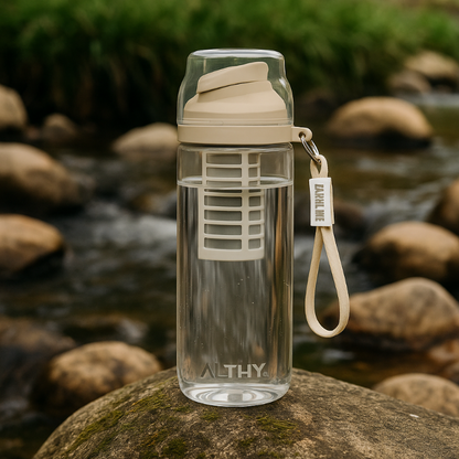 Gourde filtrante montagne