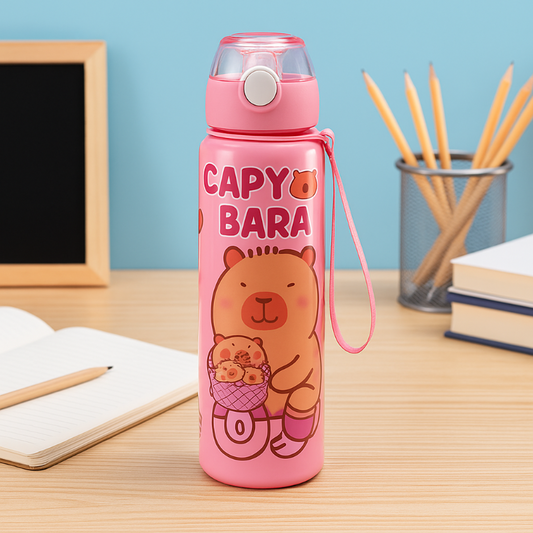 Gourde enfant anti-fuite rose