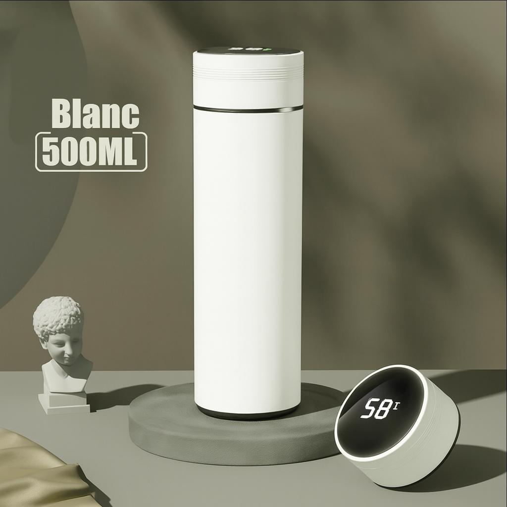 Gourde isotherme intelligente blanc